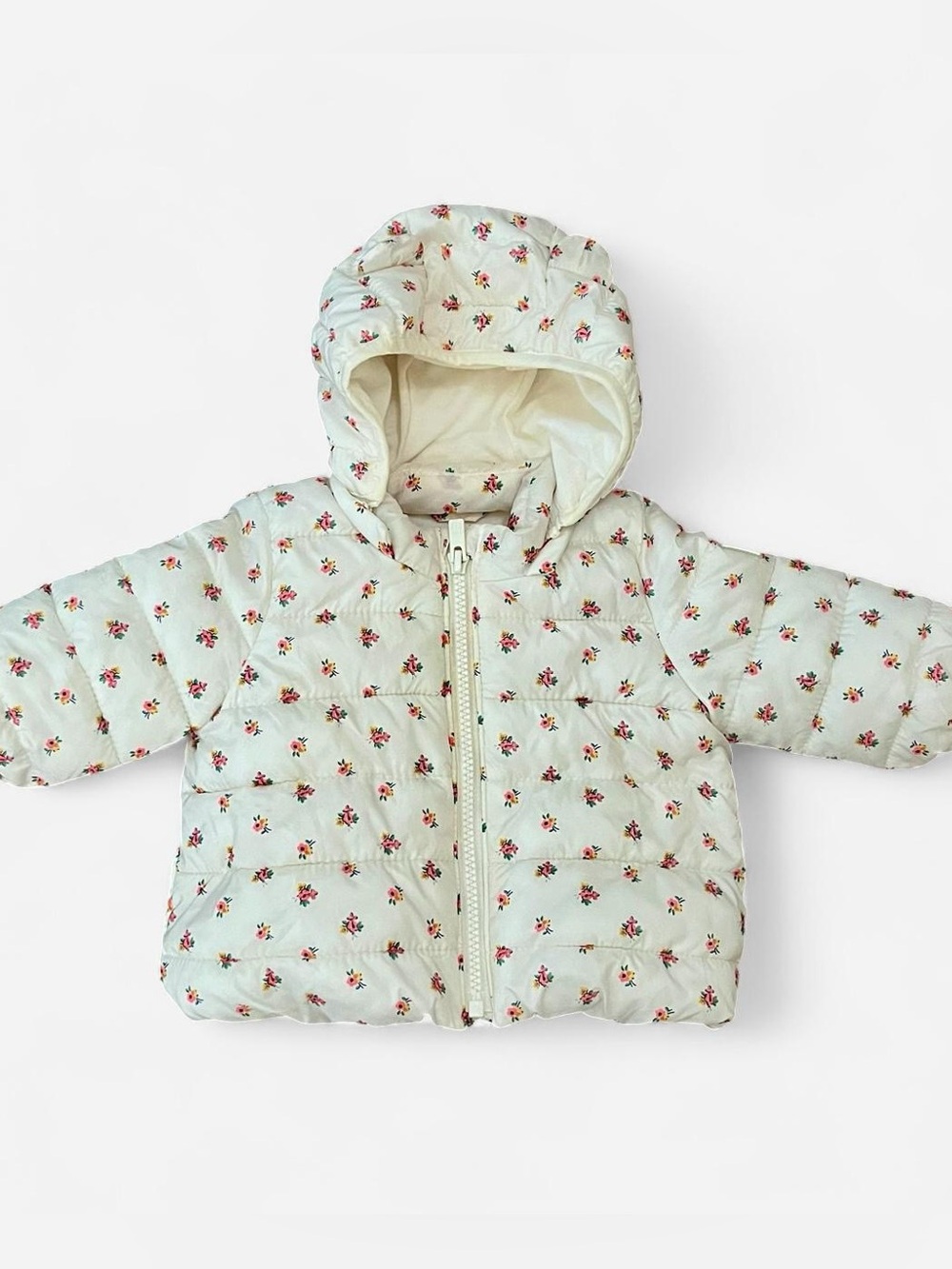 BabyGap 0-6 months floral puffer jacket